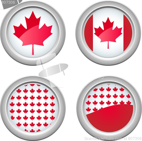 Image of Canada Buttons
