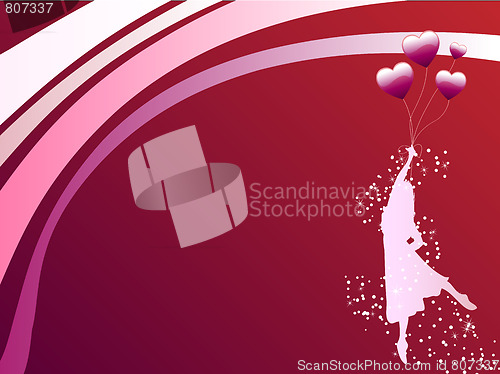 Image of Girl Red Balloon