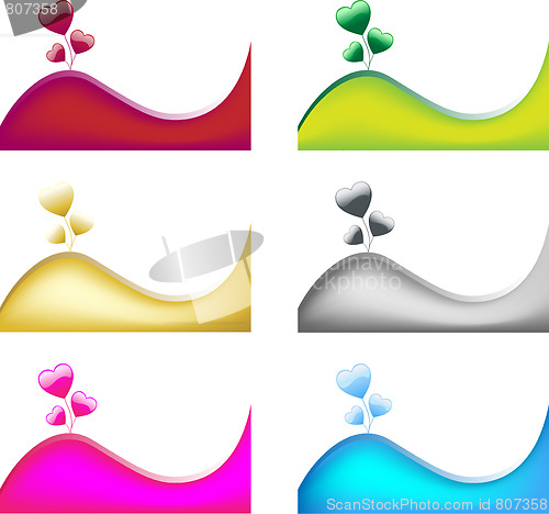 Image of Hearts and Wave