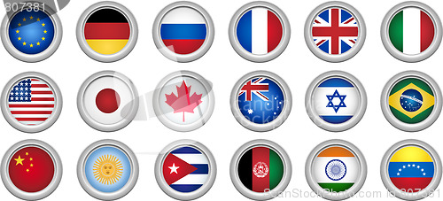 Image of Buttons Flags