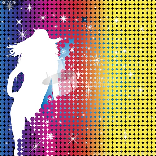 Image of Girl Party Silhouette