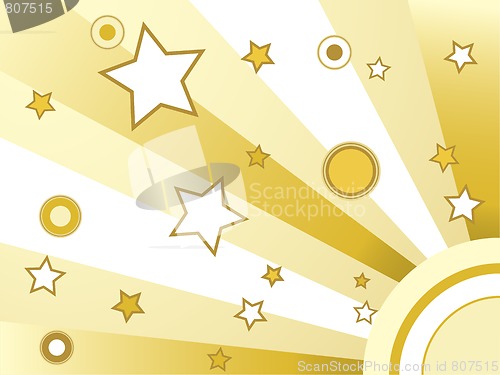 Image of Stars and circles background