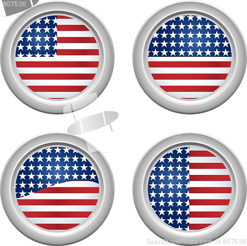 Image of USA Buttons