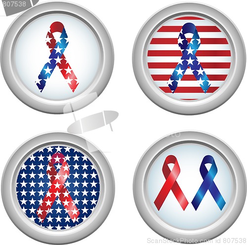 Image of USA Buttons Ribbon