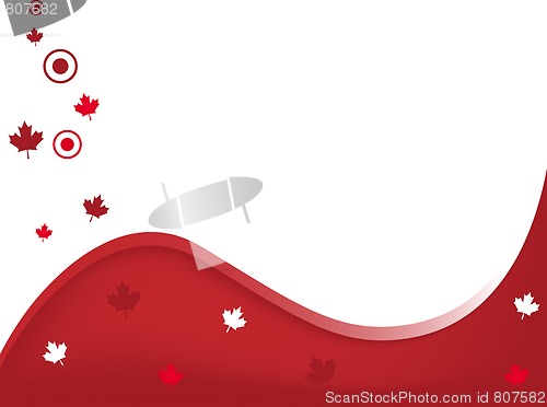 Image of Canada Wavy Background