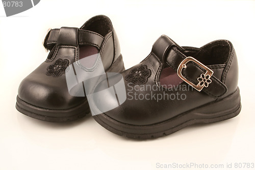 Image of Black baby shoes