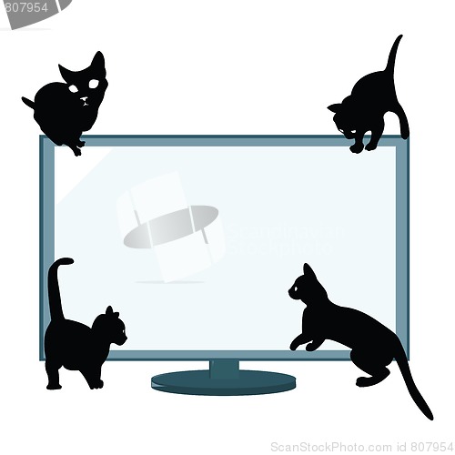 Image of  cats silhouettes