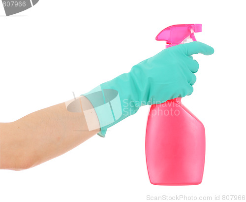 Image of pink bottle in hand