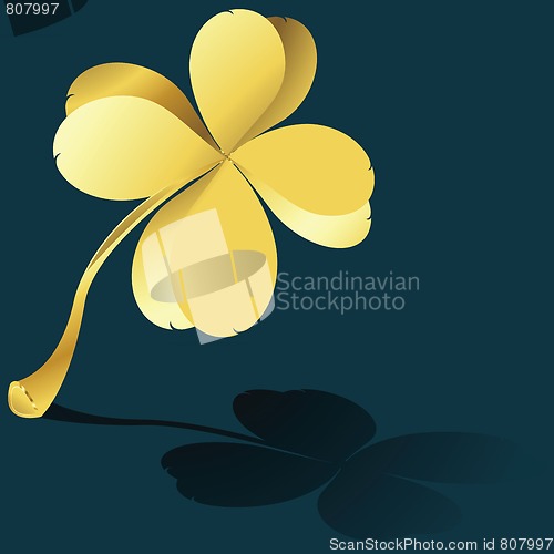 Image of golden shamrock