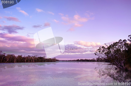 Image of river murray sunset
