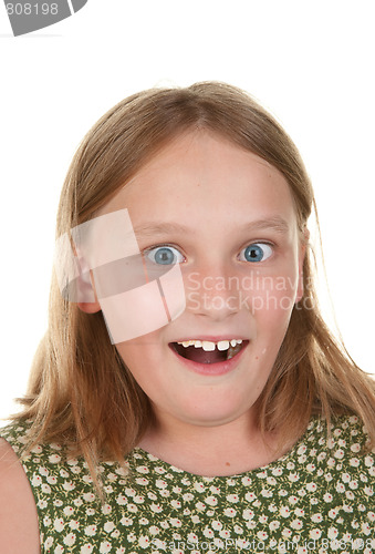 Image of surprised young girl