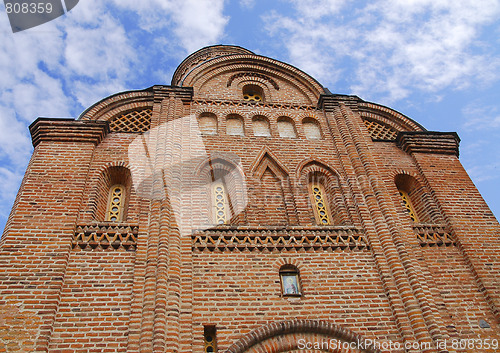 Image of The brick wall of church