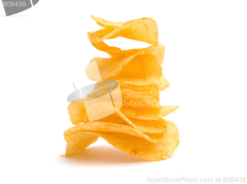 Image of The potato chips pyramid