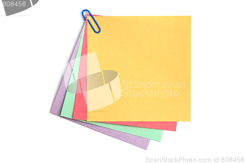 Image of Note papers of different colours