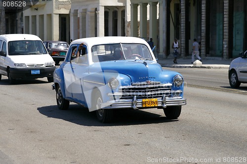 Image of Old vintage car on the street. Havana, Cuba