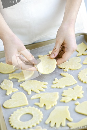 Image of Baking sheet with cookies