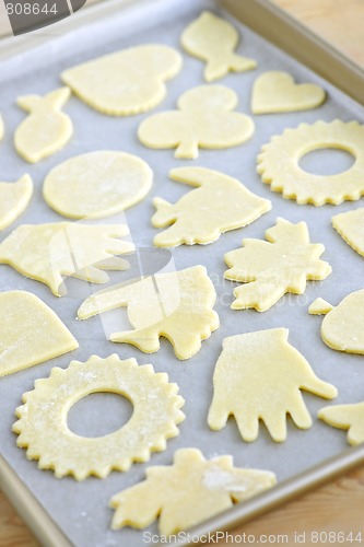Image of Baking sheet with cookies