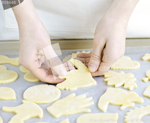 Image of Baking sheet with cookies