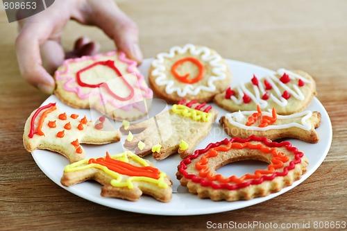 Image of Plate of homemade cookies