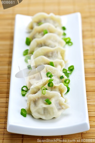 Image of Plate of dumplings
