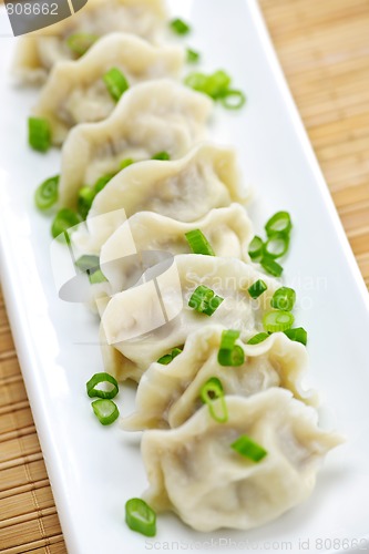 Image of Plate of dumplings