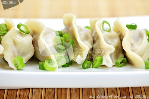 Image of Plate of dumplings