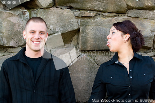 Image of Playful Young Couple