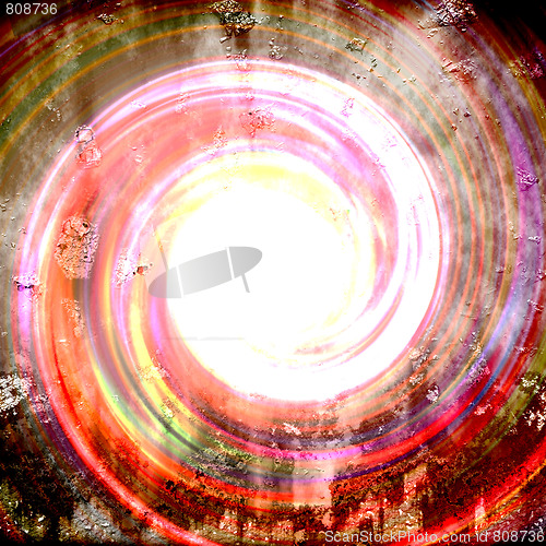 Image of Colorful Grungy Vortex