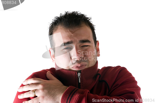 Image of Cold Shivering Man