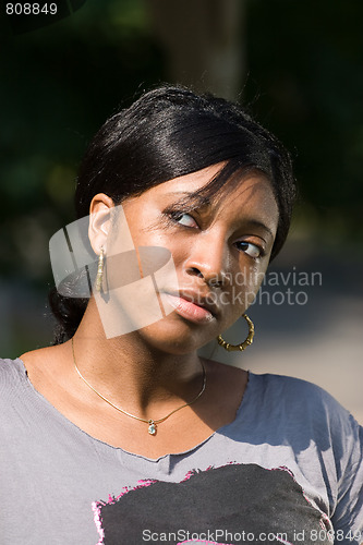 Image of Concerned Young Woman