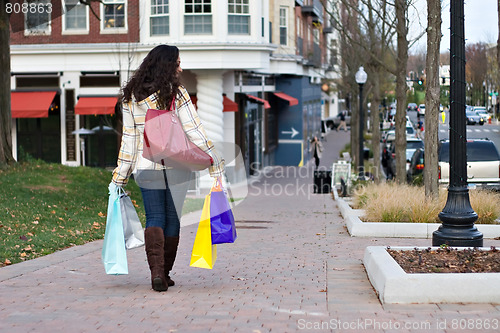 Image of Woman Out Shopping