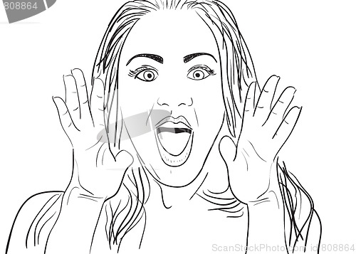 Image of Surprised Woman