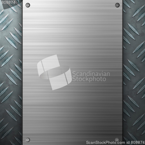 Image of Brushed Aluminum Diamond Plate