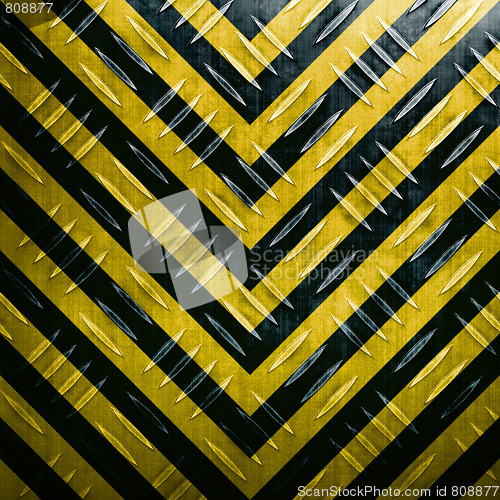 Image of Hazard Stripe Diamond Plate