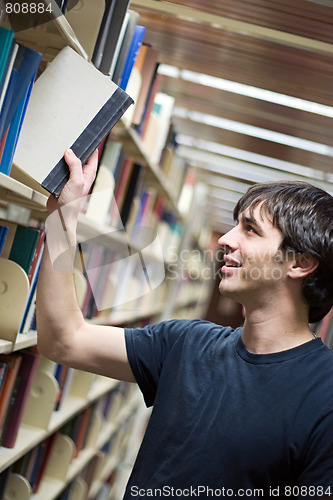 Image of Student At the Library