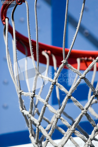 Image of Basketball Hoop and Net