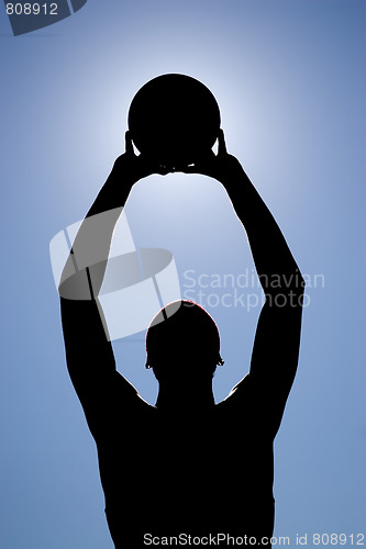 Image of Basketball Player Silhouette