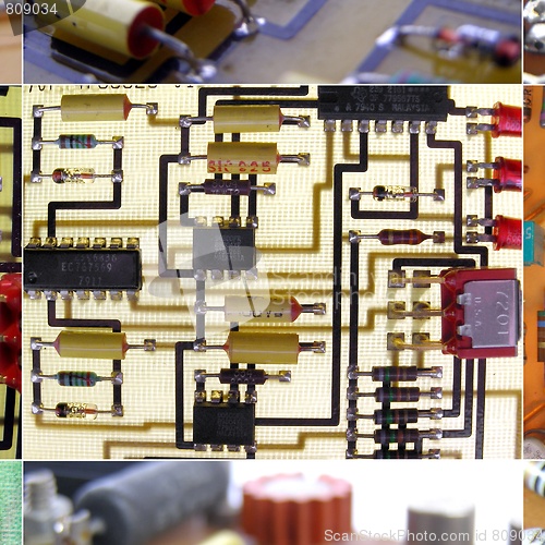 Image of Printed circuits collage