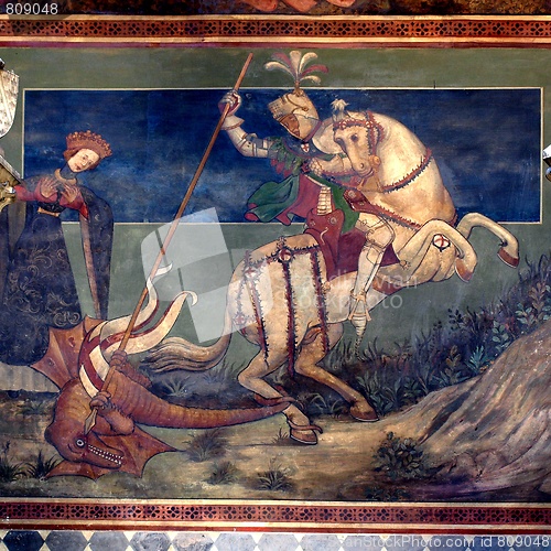 Image of St George killing the drake