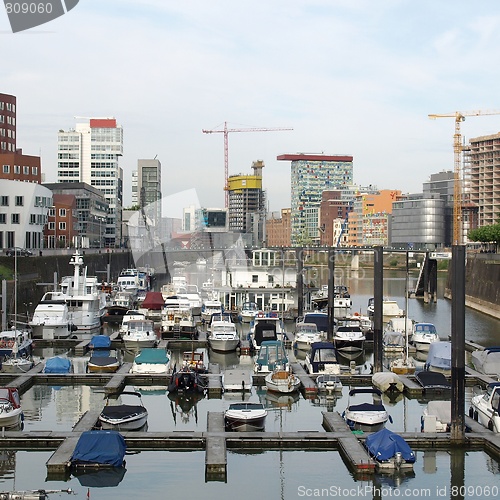 Image of Duesseldorf mediahafen harbour