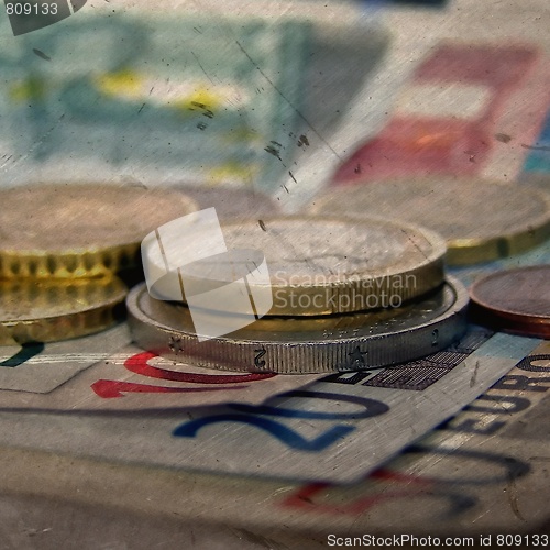 Image of Grunge Euro background