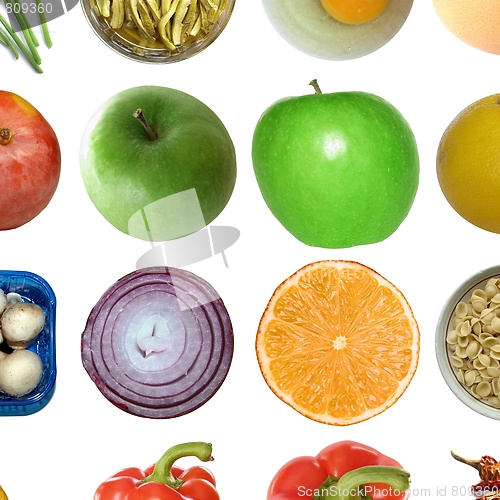 Image of Food collage isolated