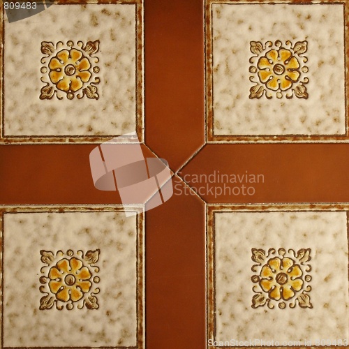 Image of Floral tiles