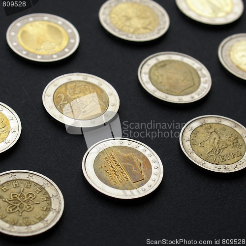 Image of Euro coins