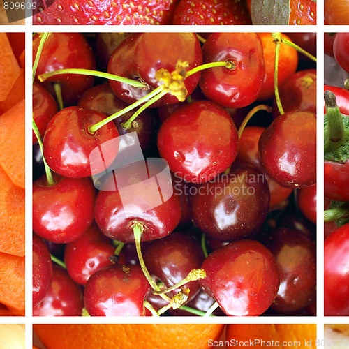 Image of Red food collage