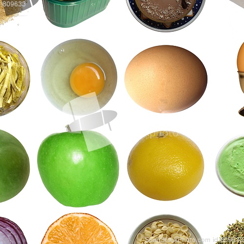 Image of Food collage isolated