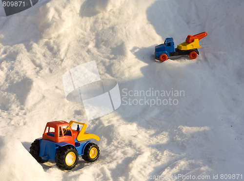 Image of Cars in the snow