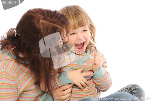 Image of Mom and daughter having fun