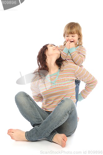 Image of mom and daughter playing