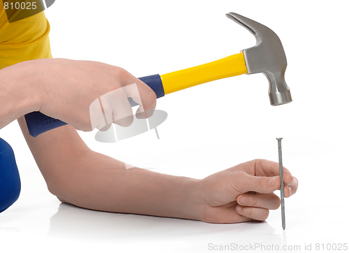 Image of Hammering a nail